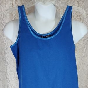 Jason Maxwell Blue Tank Top Size M  NWT